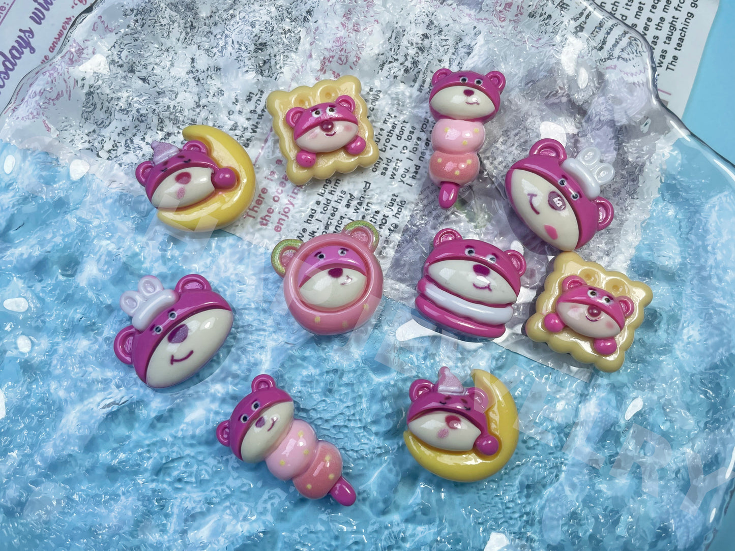 Cute Pink Strawberry Bear _ Chuanyi DIY Studio
